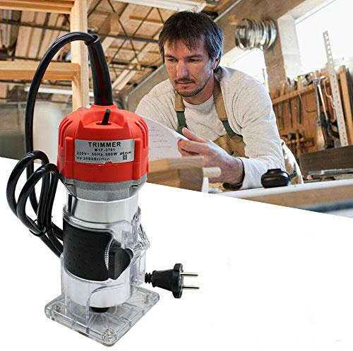 WUPYI2018 Défonceuse électrique 1/4 pour bois stratifié 580 W 30 000R/M