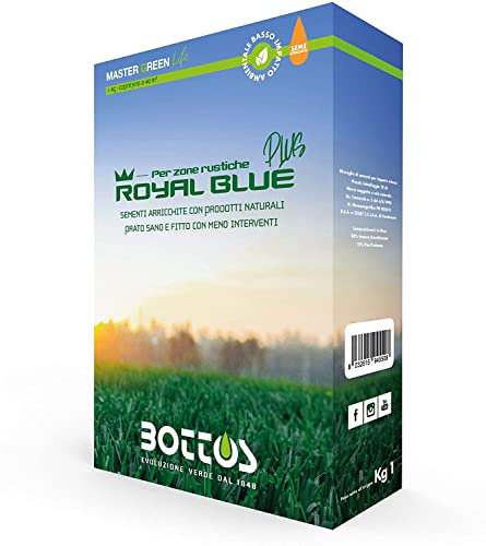 Royal Blue PLus, Sementi per tappeto erboso ideale per zone rustiche 1Kg
