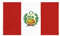 Stormflag Peru Flagge (90cmx150cm) Polyester Pongee 90g mit Ösen mit Doppelnadel genäht.