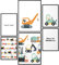 Papierschmiede® Bilder Kinderzimmer Kids Mood Poster Set Baumeister, Kinderzimmer Bilder Babyzimmer Deko, 2x DIN A2 und 4x DIN A3, Bagger Laster Trecker - Kinderposter ohne Rahmen