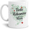 Berufe Tasse - Beste Hebamme mit ganz viel Herz - Geschenk für die beste Hebamme, als Dankeschön - Hochwertige Keramik, Weiß, 300 ml