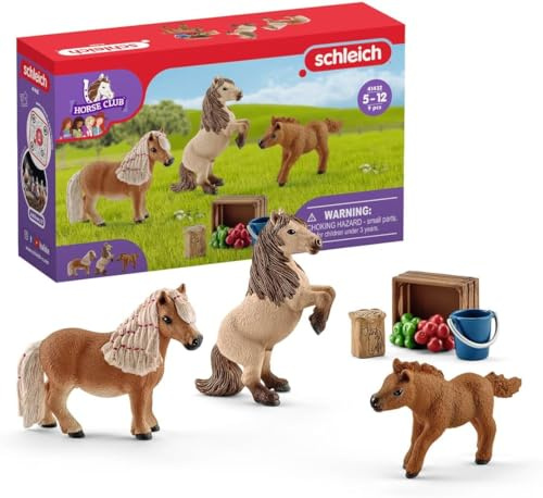 Schleich - Mini -Shetlands Familie - 41432 - Pferdesclub -Reichweite