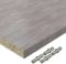 AUPROTEC Einlegeboden Regalboden 19 mm Holz Zuschnitt nach Maß Größe bis max 700 mm breit x 600 mm tief Dekorplatte mit Umleimer ABS Kante: Farbe Beton Perlgrau