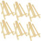 LOLYSIC 6 Pcs Wooden Easel Stands for Display, 30cm 12inch Tabletop Easel Stand for Painting, A Frame Wooden Desktop Tripods Art Display Easels Stands for Crafts Card Photo Drawing Painting Canvas