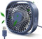 BSVI Desk Fan Portable Personal Desktop Mini Cooling Micro with Cable USB Powered 3 Speeds Quiet Small Table Fan for Home Office Study reading Bedroom Indoor Car Outdoor Travel