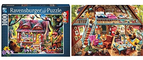 Ravensburger Come in & Goldilocks Gets Caught by the Three Bears 1000 Piece Jigsaw Puzzles for Adults and Kids Age 12 Years Up