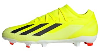 adidas Unisex X Crazyfast League FG Fußballschuhe, Solar Yellow/Core Black/Cloud White, 44 EU