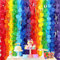 205Ft Ombre Colorful Tissue Paper Streamer Rainbow Big Circle Dots Hanging Garland Backdrop Multi Color Polka Dot Bunting Banner for Fiesta Carnival Birthday Wedding Bridal Baby Shower Party Decor