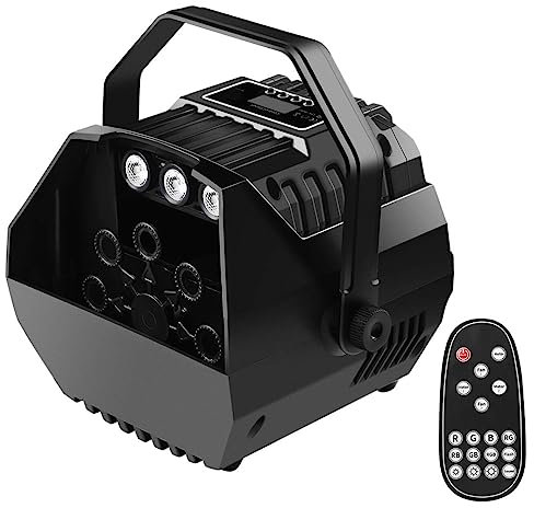 E-Lektron B102 Seifenblasenmaschine RGB LED-Beleuchtung und Fernbedienung für Party, Disco, Kinder-Party, Hochzeiten, Familientreffen, usw. (B102)