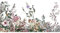 HUBDECO Schutzunterlage für den Schreibtisch - Schützt Schreibtisch vor Kratzern und Schäden - Langlebig, Hitzebeständig - Pflegeleicht, Wasserfest - Mauspad - 90x45cm - Blumen