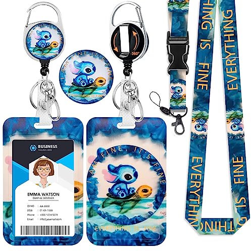 Lustiges Schildkröten-Abzeichen-Schlüsselband mit Ausweishalter und einziehbarer Ausweisrolle, Abreißband für Kreuzfahrtschiff, Kartenhalter, Karabiner, Ausweishalter, Schlüsselhalter, ideal für