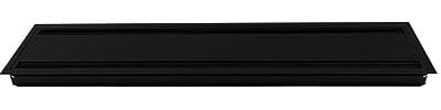 TecLines TKD010 Tisch Kabeldurchführung 135x600mm (Alu/schwarz), Kabeldose, Bürstendichtung, für mehrere Kabel