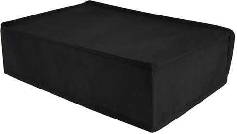 PlayVital Cubierta Antipolvo Horizontal para ps5 Slim Disc Edición(el Nuevo diseño más pequeño) Protector de Nailon a Prueba de Polvo Funda Impermeable para ps5 Slim Consola Accesorios(Negro)