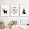 CULASIGN 3er Weihnachten Poster Set, Winter Bilder, Weihnachtsbaum Schneemann Wandkunst Wandbilder, Wohnzimmer Schlafzimmer Wanddeko, ohne Rahmen (GHI,40x50cm)