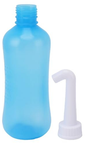 Bottiglia per risciacquo nasale, irrigazione nasale, stabile, manuale, visibile, livello dell'acqua, struttura fisiologica, impugnatura comoda, per adulti, per uso domestico (Genericutefg2akg7-11)