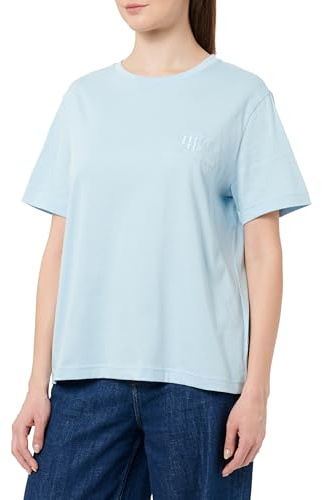 GANT Women's Reg Tonal Shield SS T-Shirt, Blue Dawn, XXL
