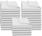 ZOLLNER 25er Set Mundservietten 100% Baumwolle, 50x50 cm, Weiß