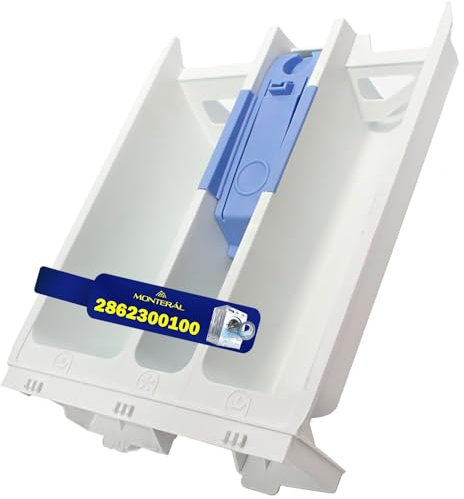 Schublade für Waschmittelspender 215x176x64 mm von Waschmaschine mit Originalcode 2862300100 für Beko - Garantie 10 Jahre - MONTERAL