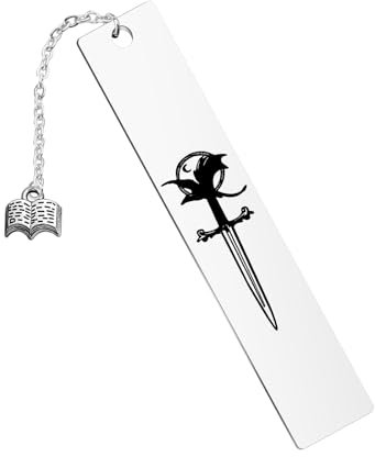 LQRI Lesezeichen mit Drachen-Motiv von Vourth Wing Drache, Fantasie-Buchliebhaber, Geschenk, Fantasie-Lesezeichen für Leser (Silber)