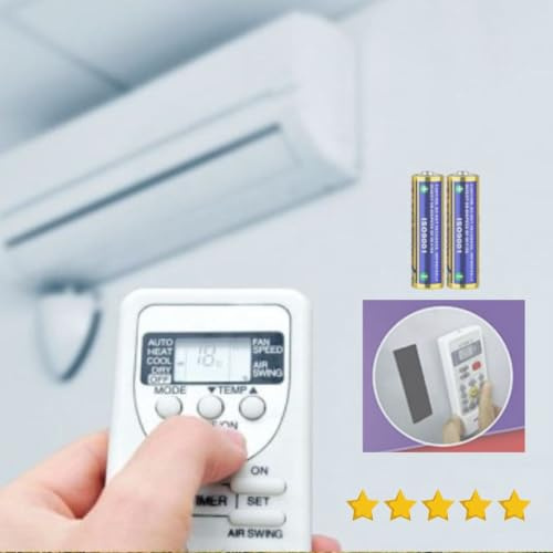 Mando Aire Acondicionado Compatible con NEWPOL - New Pol + Soporte + Pilas – Mando a Distancia para Aire de reemplazo para NEWPOL - New Pol – Incluye Pilas y Soporte..