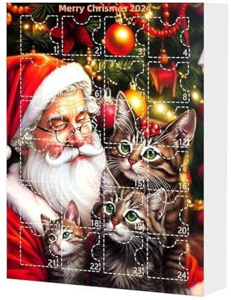 Albero di Natale Ornamento Calendario dell'Avvento 24 giorni Ornamento di Natale Calendario Decorazione Festival Forniture Parete Cartoon Divertente