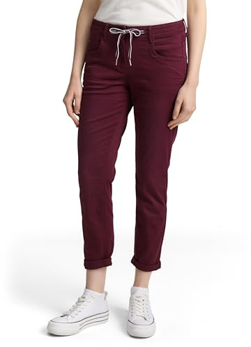 TOM TAILOR Damen 1040963 Hose, 16427-Bordeaux Red, 38W / 28L