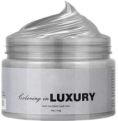 Tinte de pelo rojo natural, 9 colores, cera temporal, cera de color, cera de color, cera para el cabello, gel de color lavable, cera instantánea natural, arcilla para el cabello, adecuada para