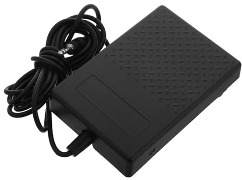 MAGICLULU Sustain Pedal Für Elektronische Keyboards Und Midi Keyboards Mit Polaritätsschalter Kompatibel Inkl Midi Audio Kabel Robust Und Plug and Play Geeignet Für Digitalpianos Und Schlagzeug