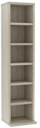 Vopese CD-Schrank Sonoma-Eiche 21x20x88 cm Holzwerkstoff Schallplattenschrank, Medienaufbewahrung 800354
