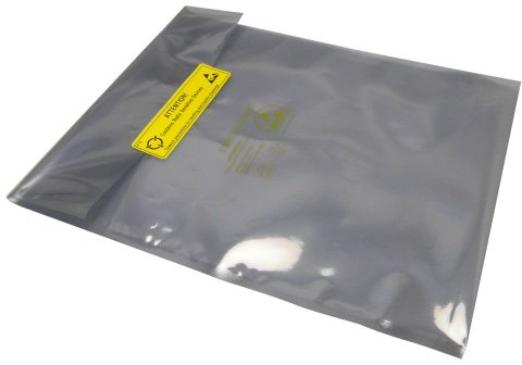 100 x SHL Brand Antistatic Metallic Shielding bag 6 x 10 inch (15.5 x 25.5 cm) with 100 labels