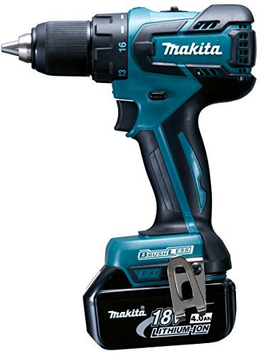 Makita DDF459RMJ - Taladradora inalámbrica (18 V, 4,0 Ah, 2 baterías y cargador en embalaje MAKPAC)