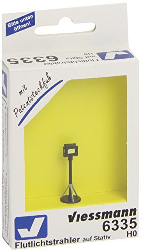 Viessmann H0 Flutlichtstrahler mit Stativ Fertigmodell 6335 1St., Weiß