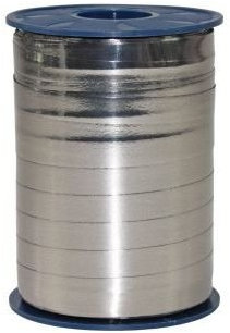 Präsent C.E. Pattberg Mexico Geschenkband metallic Schiefer (grau), 250 m Ringelband zum Einpacken von Geschenken, 10 mm Breite, Zubehör zum Dekorieren & Basteln, Dekoband, Anlass