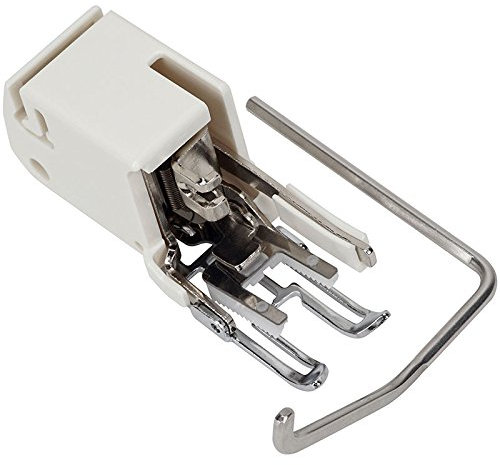 Janome Obertransportfuß mit Kantenlineal (offen/Hochschaft/ 7 mm)