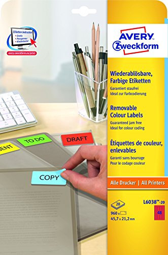 Universaletikett 45.7x21.,2 ro ZWECKFORM L6038-20 960St