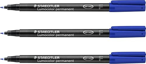 STAEDTLER Lumocolor Permanent-Marker 318F, blau VE=3