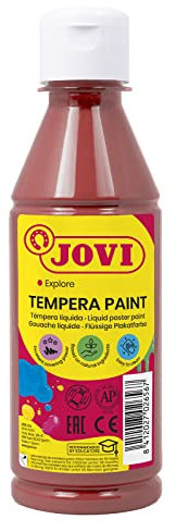 Jovi- Tempera liquida, Color marrón, 250 ml (Paquete de 1) (50212)