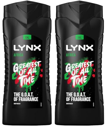 (2 PACK) Lynx AFRICA REFRESHING Shower Gel XL Extra Large x 500ml