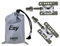 MKS Pedal Steckpedale Clip-On abnehmbar mit Tasche Silber Fahrrad Pedale Bike