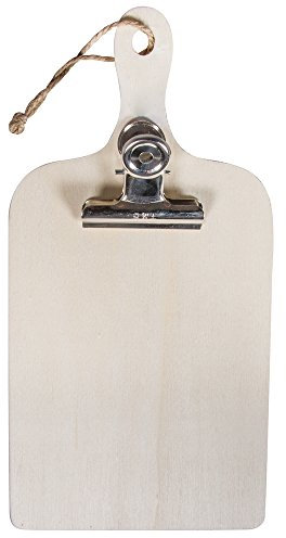 RAYHER HOBBY Rayher 62692000 Holz-Klemmbrett, FSC Mix Credit, 11,5x23x0,7cm, zum hä