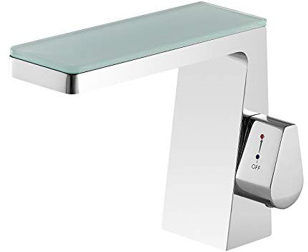 Design Wasserfall Waschtischarmatur NT7320 - Wasserhahn in Chrom