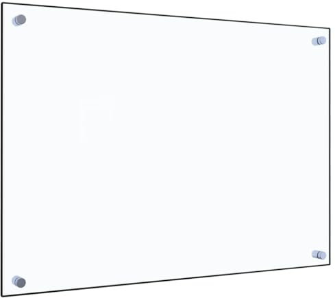vidaXL Paraschizzi per Cucina Paraspruzzi Fornelli Resistente al Calore Pannello Splashback Parete Trasparente 70x50 cm in Vetro Temperato