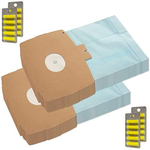 MohMus 20 Sacs d'aspirateur + 20 Parfums pour LUX Electrolux D 715, D715, D 720, D720, D 725, D725, D 728, D728, D 729, D729, D 730, D730, 113466