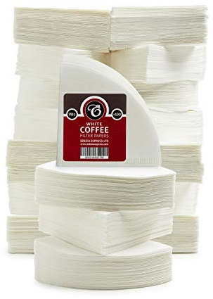 2000 Size V01 White Coffee Filter Papers, Compatible with Size 01 by EDESIA ESPRESS