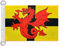 AZ FLAG Bandiera Navale Bretagna Paese Di Tregor 45x30cm - Bandiera Maritima Bretagne 30 x 45 cm speciale Nautismo, Padiglione Nautico