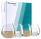 Wertmann-living 4er Set Gläser Whisky/Wasser - besondere Form mit schrägem Rand