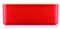 Bodum Bistro 11555-04 Brotdose, groß, Deckel aus Bambus, 24 cm x 37 cm x 14 cm, Rot