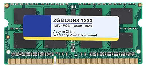 Nimomo DDR3 RAM Potente Memoria per Notebook 2GB Prestazioni stabili 4GB RAM DDR3 Memoria del Computer Risposta Rapida Durevole Dissipazione del Calore Veloce(1333Mhz,2GB)