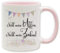 Tasse - Party Becher mit Spruch - lustige Statements als Geschenk (Henkel&Innen_Pink, Nicht meine Affen. Nicht mein Zirkus!)