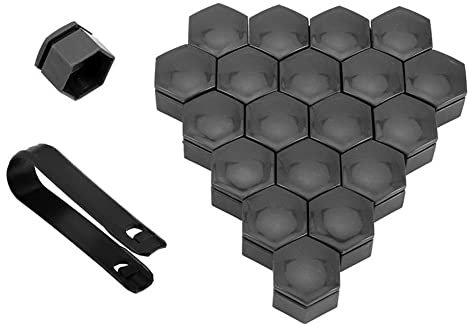 20 Stück Radmutter Kappe für Opel Astra H G J Insignia Mokka Zafira, Auto Reifen Mutter Abdeckungen Sechskant Radschrauben Abdeckungen Set mit Entfernung Werkzeug